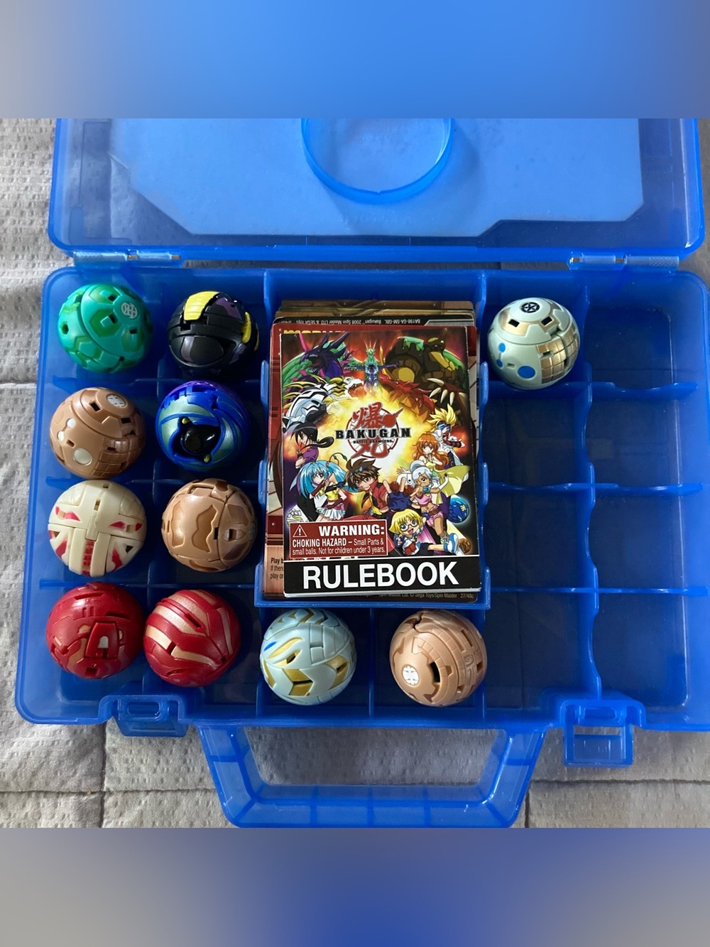 Bakugan Battle Brawlers Lot 10 Magnetic Cards 11 Cards W/Case